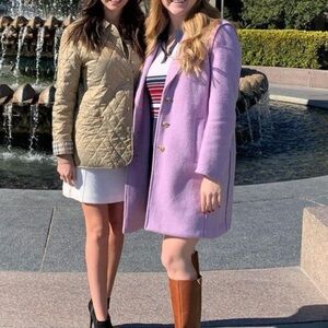 J.Crew lilac pea coat 0